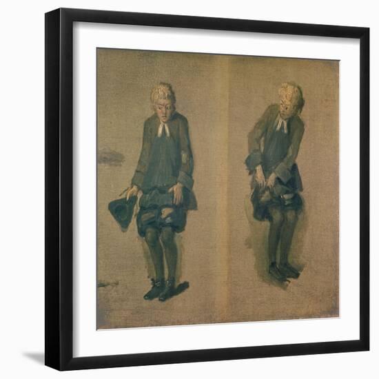 Two Sketches of David Garrick in Character, 18th Century-Johann Zoffany-Framed Giclee Print