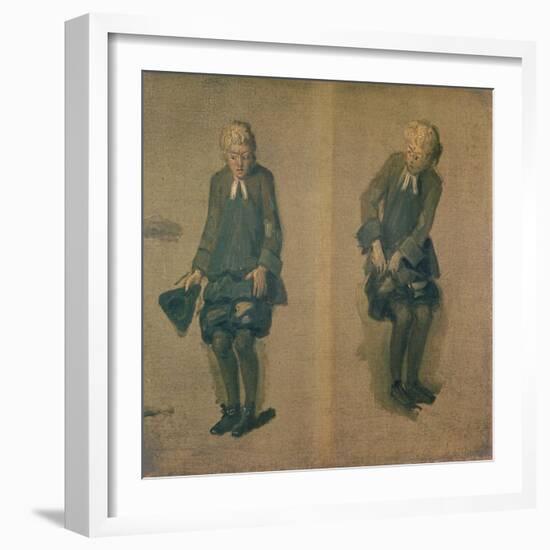 Two Sketches of David Garrick in Character, 18th Century-Johann Zoffany-Framed Giclee Print