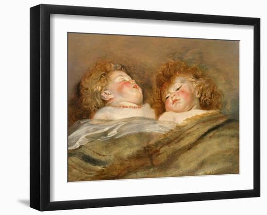 Two Sleeping Children-Peter Paul Rubens-Framed Giclee Print