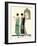 Two Sleeveless Evening Dresses by Doeuillet-null-Framed Art Print