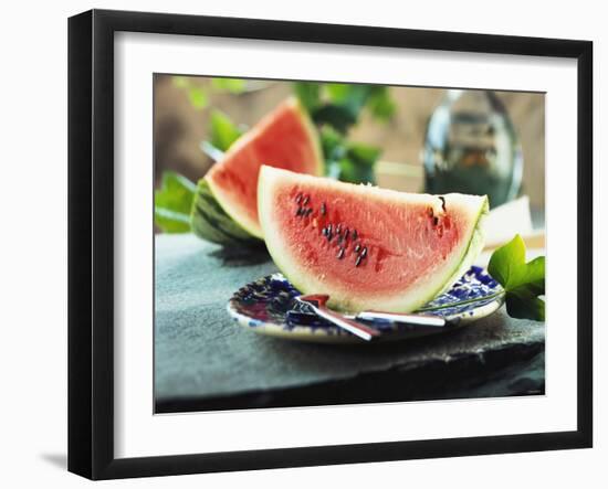 Two Slices of Watermelon-Bodo A^ Schieren-Framed Photographic Print