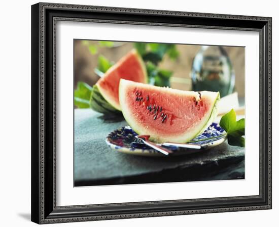 Two Slices of Watermelon-Bodo A^ Schieren-Framed Photographic Print