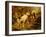 Two Smooth-Haired Fox Terriers by a Fishing Rod and a Creel on a Riverbank-Philip Eustace Stretton-Framed Giclee Print