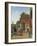 Two Soldiers and a Woman Drinking in a Courtyard-Pieter de Hooch-Framed Giclee Print