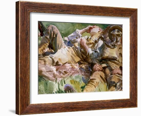 Two Soldiers at Arras, 1917-John Singer Sargent-Framed Giclee Print