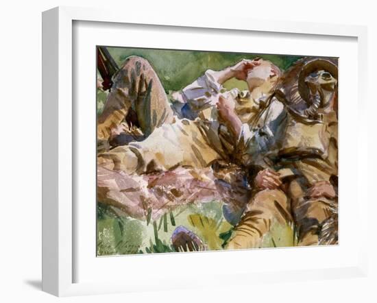 Two Soldiers at Arras, 1917-John Singer Sargent-Framed Giclee Print