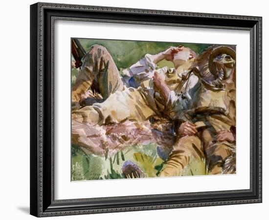 Two Soldiers at Arras, 1917-John Singer Sargent-Framed Giclee Print