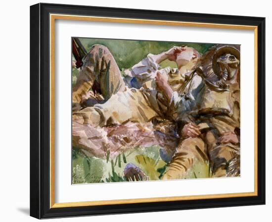 Two Soldiers at Arras, 1917-John Singer Sargent-Framed Giclee Print