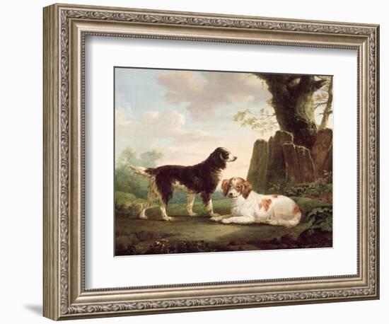 Two Spaniels in a Landscape-Charles Towne-Framed Giclee Print