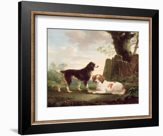 Two Spaniels in a Landscape-Charles Towne-Framed Giclee Print