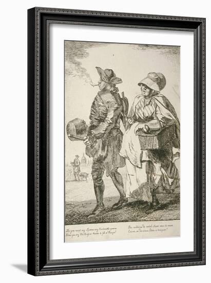 Two Spoon Sellers, Cries of London, 1760-Paul Sandby-Framed Giclee Print