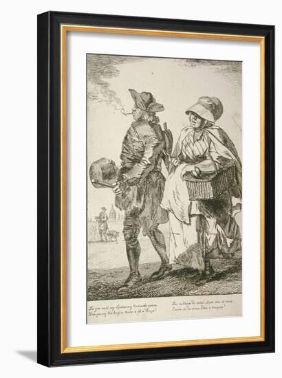 Two Spoon Sellers, Cries of London, 1760-Paul Sandby-Framed Giclee Print