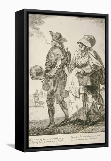 Two Spoon Sellers, Cries of London, 1760-Paul Sandby-Framed Premier Image Canvas