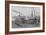 Two Steamboats Along the Levee at the Mississippi River-null-Framed Premium Giclee Print