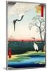 Two Storks Japanese Woodblock Print-null-Mounted Art Print