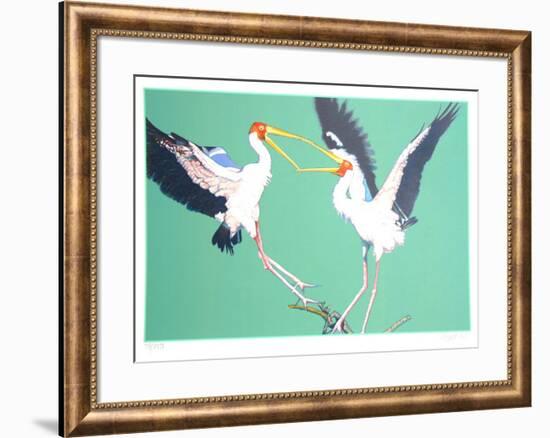 Two Storks-Fran Bull-Framed Limited Edition