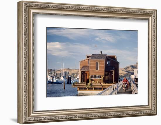 Two-Story, Wooden Floating Home, Sausalito, California, 1971-Michael Rougier-Framed Photographic Print