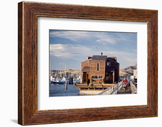 Two-Story, Wooden Floating Home, Sausalito, California, 1971-Michael Rougier-Framed Photographic Print