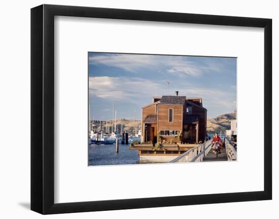 Two-Story, Wooden Floating Home, Sausalito, California, 1971-Michael Rougier-Framed Photographic Print