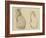 Two Studies of a Cat-Theophile Alexandre Steinlen-Framed Giclee Print