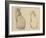 Two Studies of a Cat-Theophile Alexandre Steinlen-Framed Giclee Print