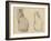 Two Studies of a Cat-Theophile Alexandre Steinlen-Framed Giclee Print