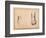 Two Studies of a Foot in Foreshortening-Agostino Carracci-Framed Giclee Print