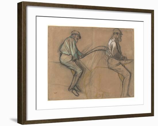 Two Studies of a Jockey, c.1884-Edgar Degas-Framed Giclee Print