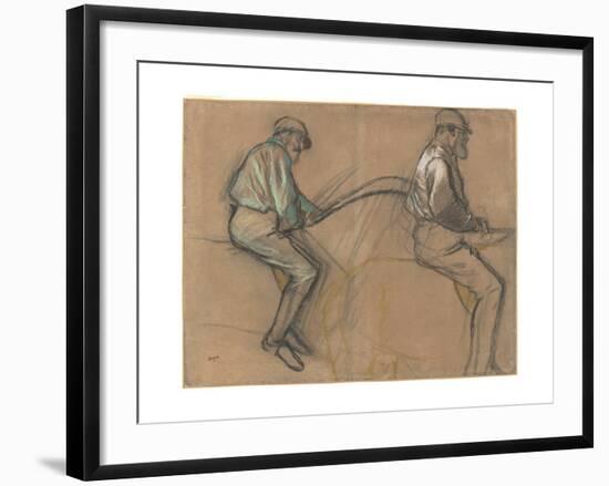 Two Studies of a Jockey, c.1884-Edgar Degas-Framed Giclee Print