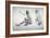 Two Studies of a Seated Male Nude, C1864-1930-Anna Lea Merritt-Framed Giclee Print