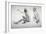 Two Studies of a Seated Male Nude, C1864-1930-Anna Lea Merritt-Framed Giclee Print