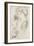 Two Studies of a Woman-Jean Antoine Watteau-Framed Giclee Print