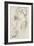 Two Studies of a Woman-Jean Antoine Watteau-Framed Giclee Print