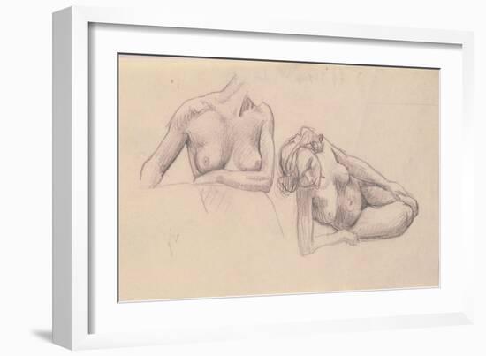 Two Studies of Female Nudes-Félix Vallotton-Framed Giclee Print