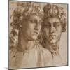 Two Studies of the Head of a Youth, C.1550-Baccio Bandinelli-Mounted Giclee Print