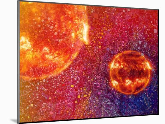 Two Suns-MusicDreamerArt-Mounted Giclee Print
