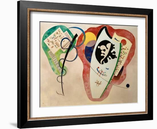 Two Surroundings, 1934-Wassily Kandinsky-Framed Giclee Print