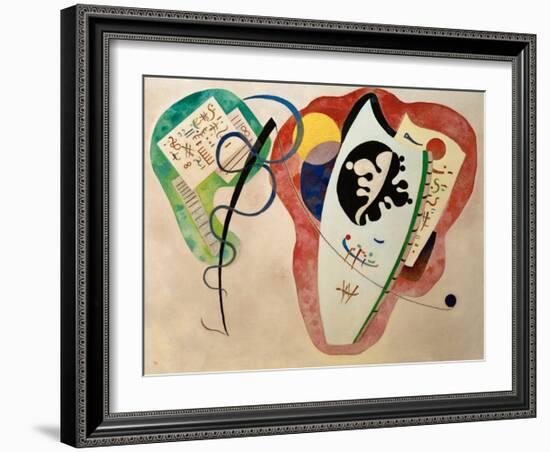 Two Surroundings, 1934-Wassily Kandinsky-Framed Giclee Print