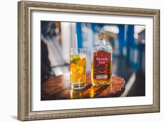 Two Symbols Of Cuba, A Mojito And Havana Club Rum-Erik Kruthoff-Framed Photographic Print