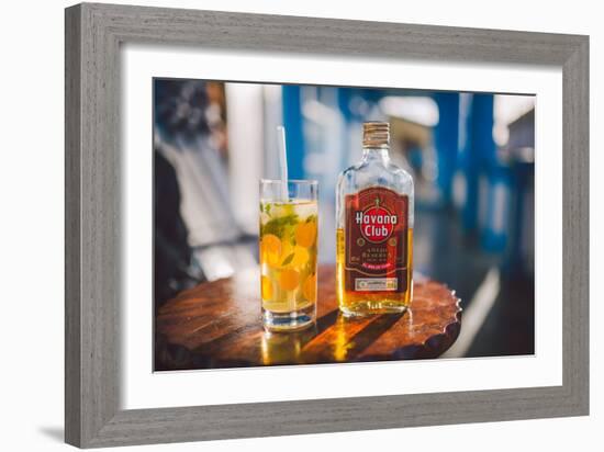 Two Symbols Of Cuba, A Mojito And Havana Club Rum-Erik Kruthoff-Framed Photographic Print