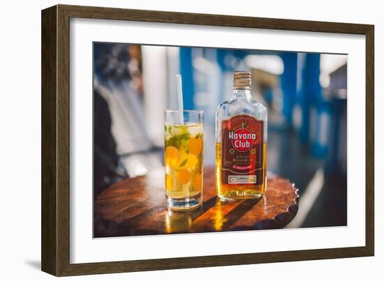 Two Symbols Of Cuba, A Mojito And Havana Club Rum-Erik Kruthoff-Framed Photographic Print