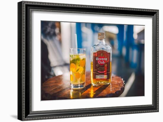 Two Symbols Of Cuba, A Mojito And Havana Club Rum-Erik Kruthoff-Framed Photographic Print