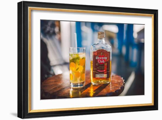 Two Symbols Of Cuba, A Mojito And Havana Club Rum-Erik Kruthoff-Framed Photographic Print