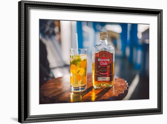 Two Symbols Of Cuba, A Mojito And Havana Club Rum-Erik Kruthoff-Framed Photographic Print