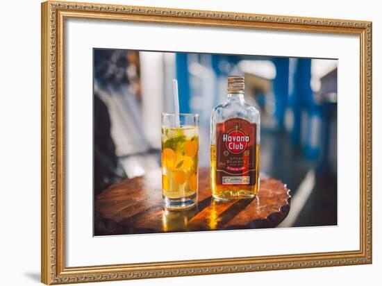 Two Symbols Of Cuba, A Mojito And Havana Club Rum-Erik Kruthoff-Framed Photographic Print