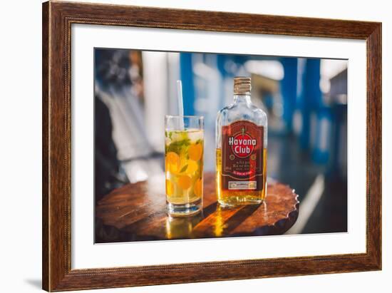 Two Symbols Of Cuba, A Mojito And Havana Club Rum-Erik Kruthoff-Framed Photographic Print