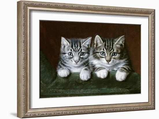 Two Tabby Kittens-Horatio Henry Couldery-Framed Giclee Print