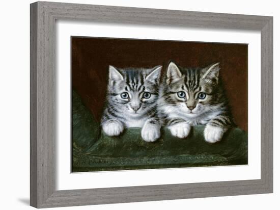 Two Tabby Kittens-Horatio Henry Couldery-Framed Giclee Print