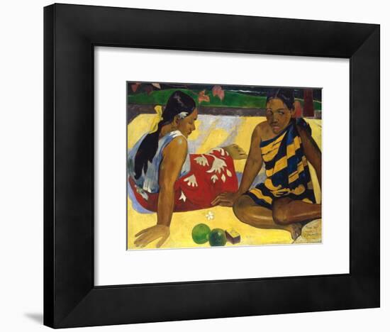 Two Tahiti Women-Paul Gauguin-Framed Giclee Print