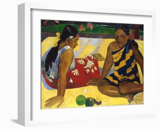 Two Tahiti Women-Paul Gauguin-Framed Giclee Print